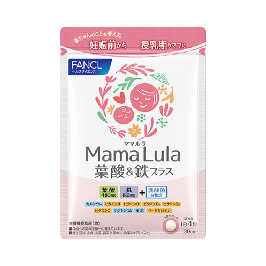 FANCL Mama Lula Folic Acid Supplement 30 Days 120 capsules